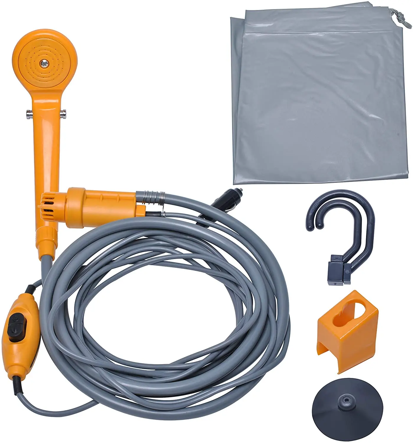 Portable Camping Shower 12V Adapter Car Charger Outdoor Shower For Travel Pet Washing Car Cleaning Plants Watering