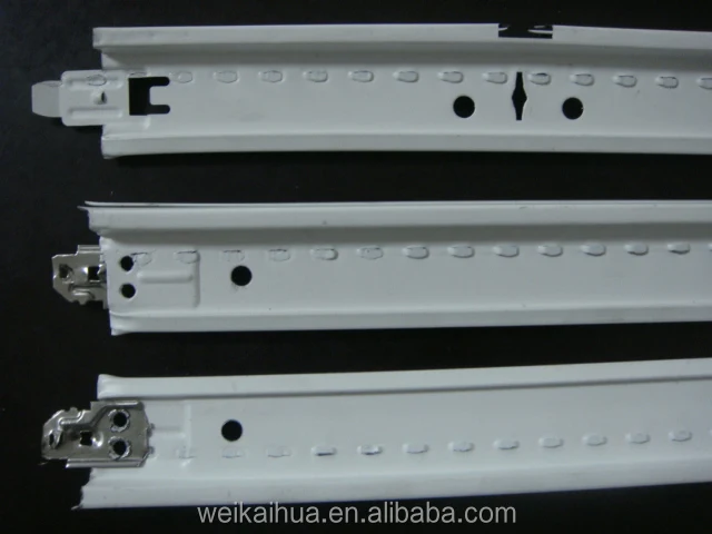 suspended galvanized Exposed Ceiling T Grid components for Ceiling Decoration paint keel Ceiling grid 32/38