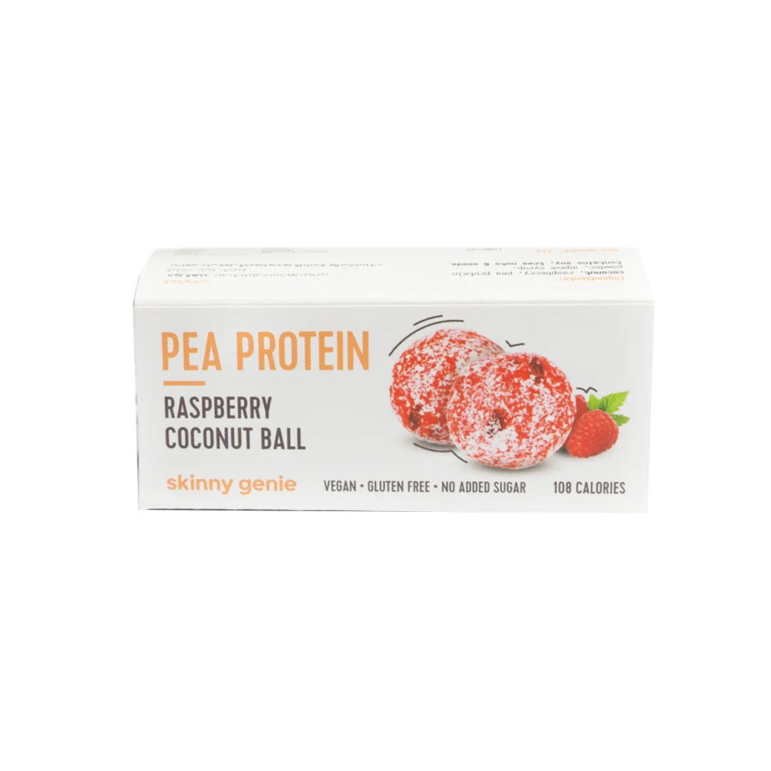 RASPBERRY COCONUT PROTEIN BALL- 40g Gluten free, vegan Health taste of high-quality, Made In UAE