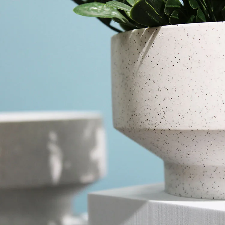 Садовые принадлежности уникальный современный цветочный горшок керамический белый для растений