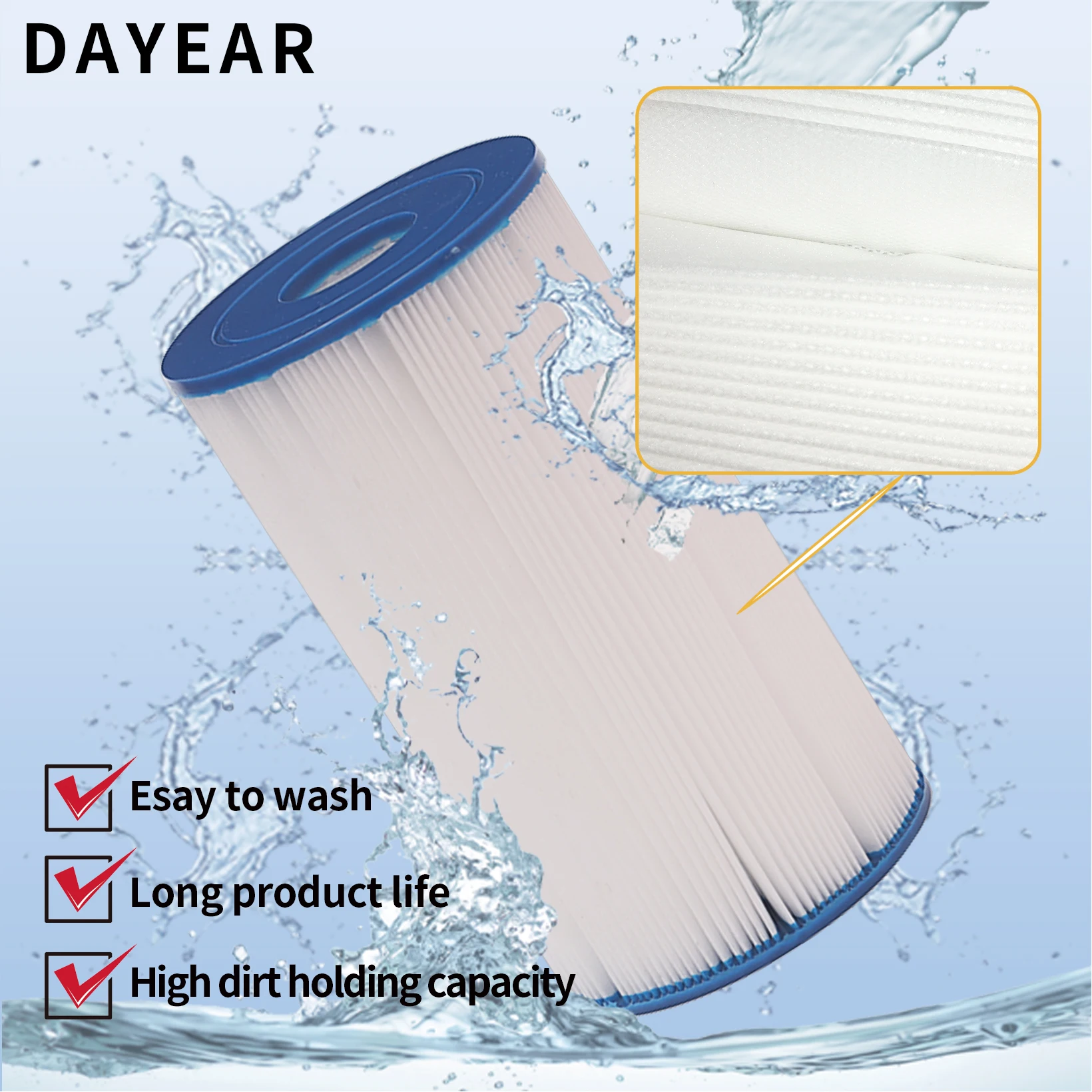 Hot springs Spa Filter Cartridges For Pool cleaning kits Replacement BESTWAY IV Intex B swimming pool cartridge filter