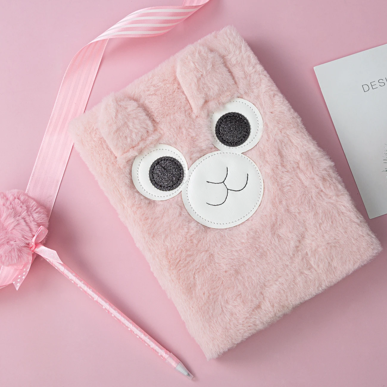 Factory Wholesale Cartoon Notebook Plush Kawaii Gift Anime Cute Notebook For Girls