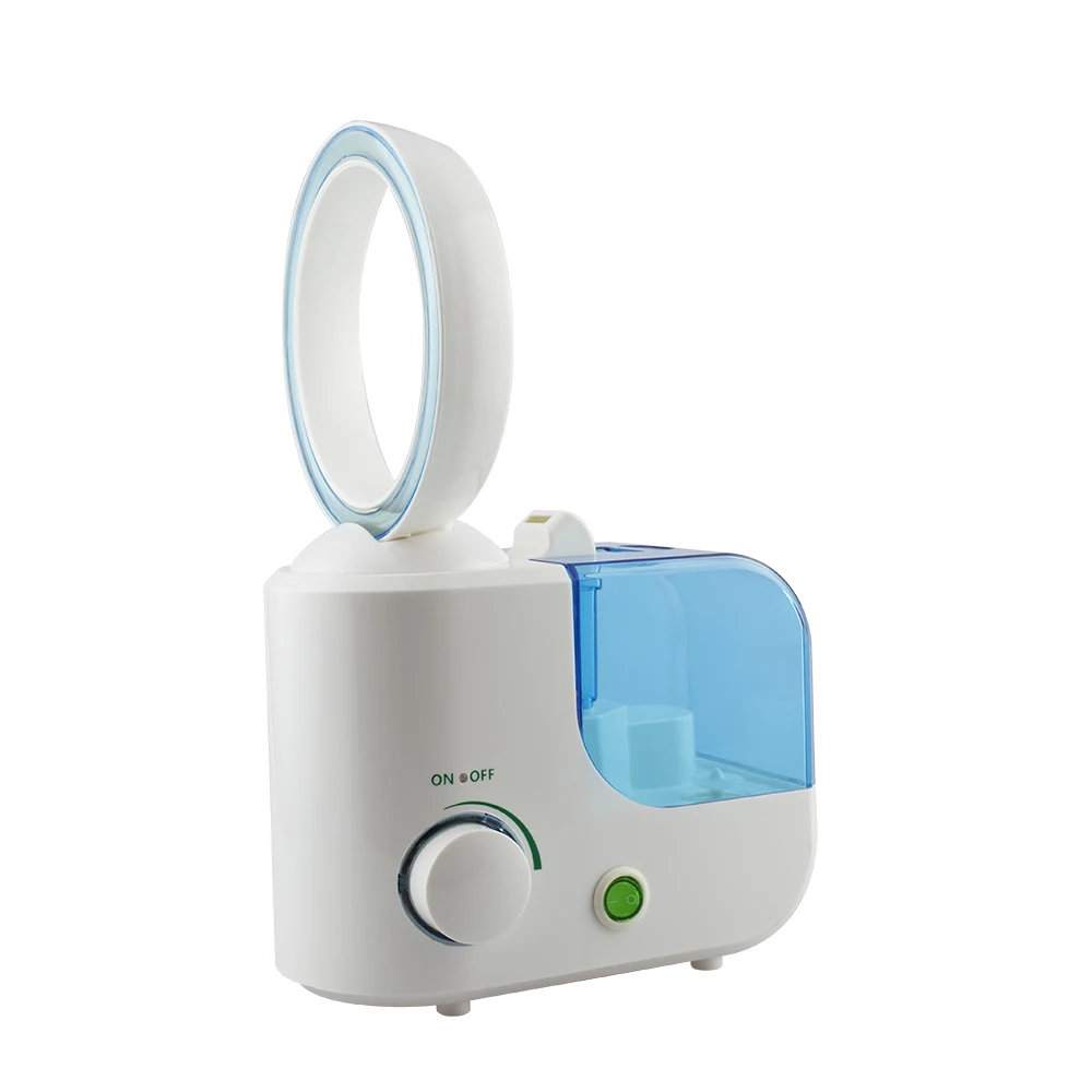 Portable Bladeless Fan Cooling Mist 1L Water Tank Humidifying Ultrasonic Humidifiers