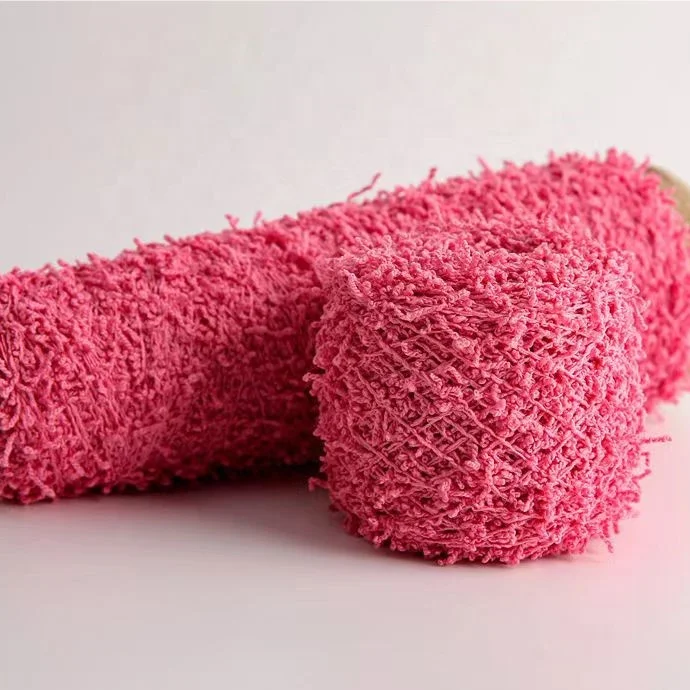 2023-2024 Fashion Fancy Yarn NM8/1 80 BCI Cotton 20 Nylon  Blended Crochet Yarn For Spring Summer Knitting Sweater Cardigan