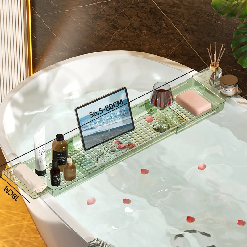 Дешевая прозрачная пластиковая подставка для ванной