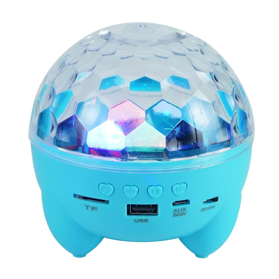 Hot Selling Chargeable music 1200Mah bluetooth speaker magic LED ball Night Light Wireless Speaker