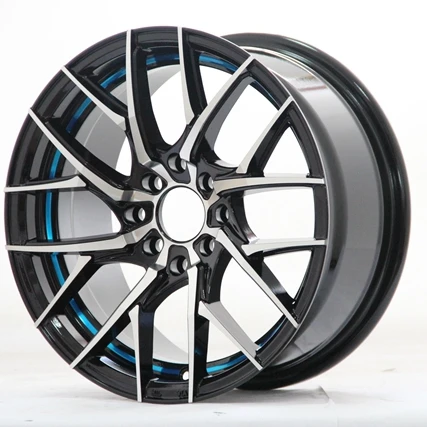 
14'15' 16' inch rims black machine face PCD 4X100 114.3 holes car alloy wheels 