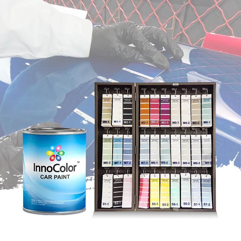 InnoColor Acrylic Lacquer Auto Spray Metallic Extra Finest Silver Paint Mixing Machine System Wholesale Car Repair