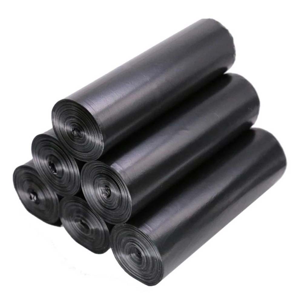 Heavy duty recycled large portablehdpe plastic bin liner trash bags / garbage bags