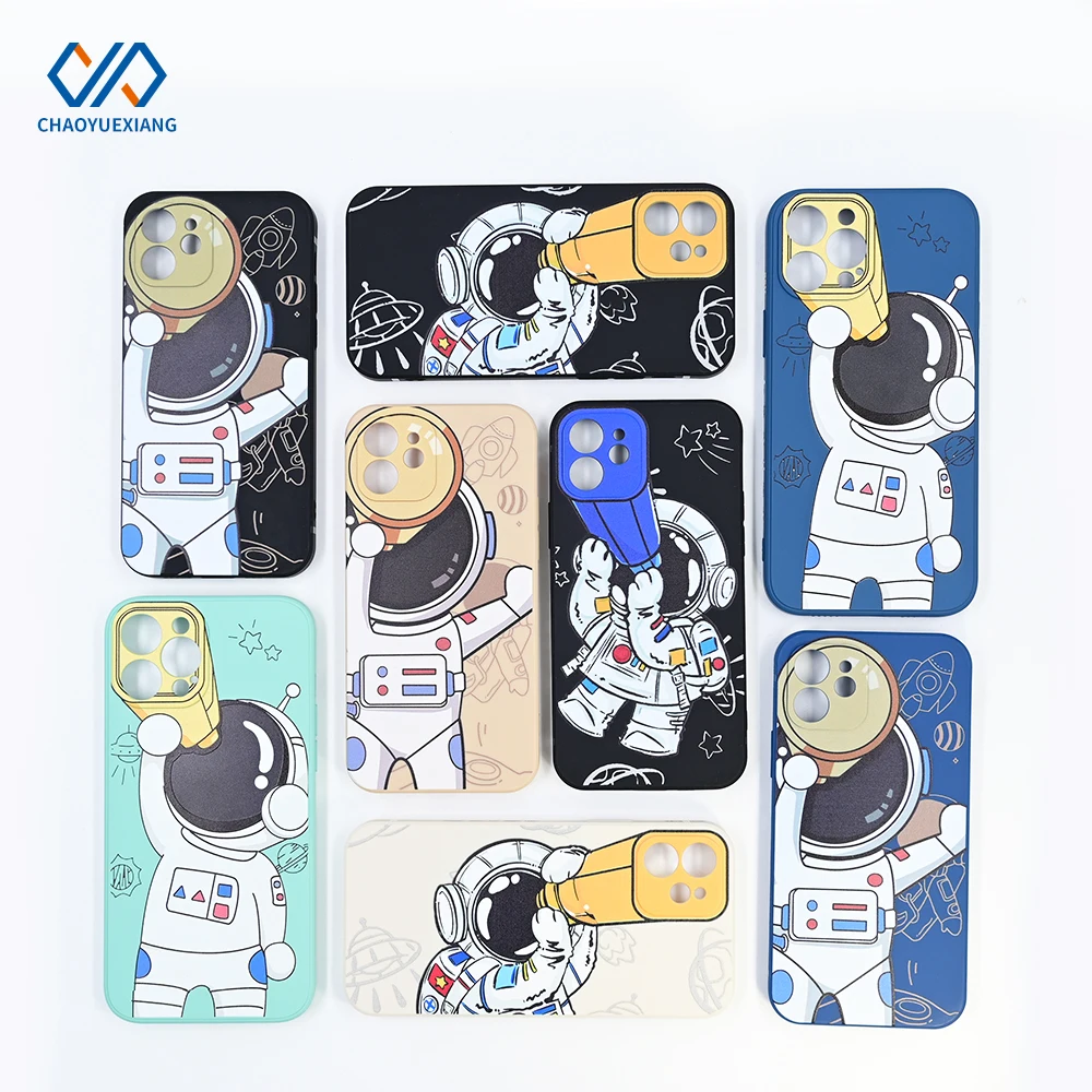 Newest Astronaut style Holder TPU PC Phone Case Back Cover for iphone 11 12 13 pro max case