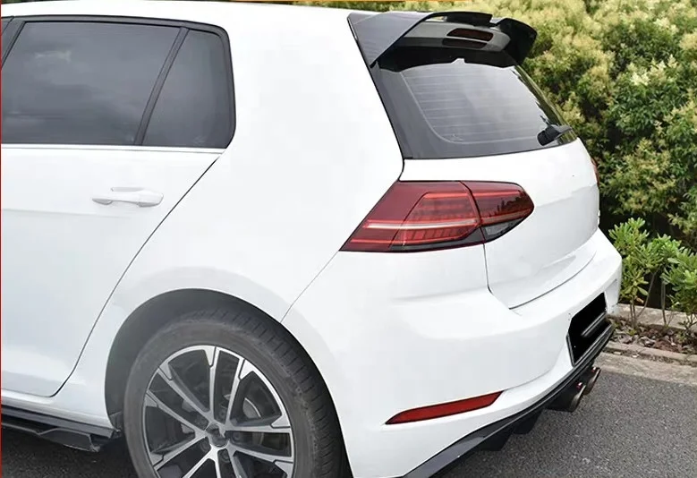  Новинка блеск для установки на ленте ABS 3 м черный спойлер в стиле Oettinger Volkswagen Golf 7 5 Rline MK7 MK7.5 автомобильные