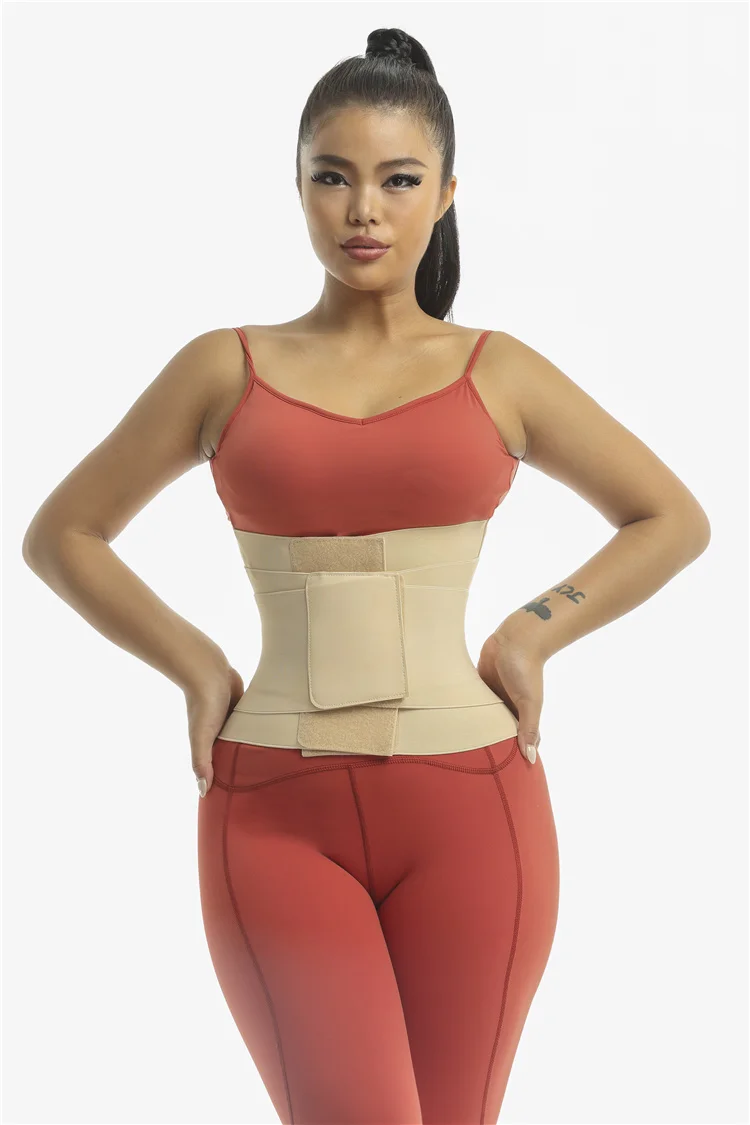 Women Plus Size Trimmer Belt Weight Loss Wrap Workout Custom Logo Waist Sweat Belt Double Control Power Waist Trainer Belt