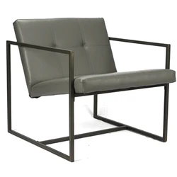 Modern living room metal frame velvet fabric arm lounge chair leisure