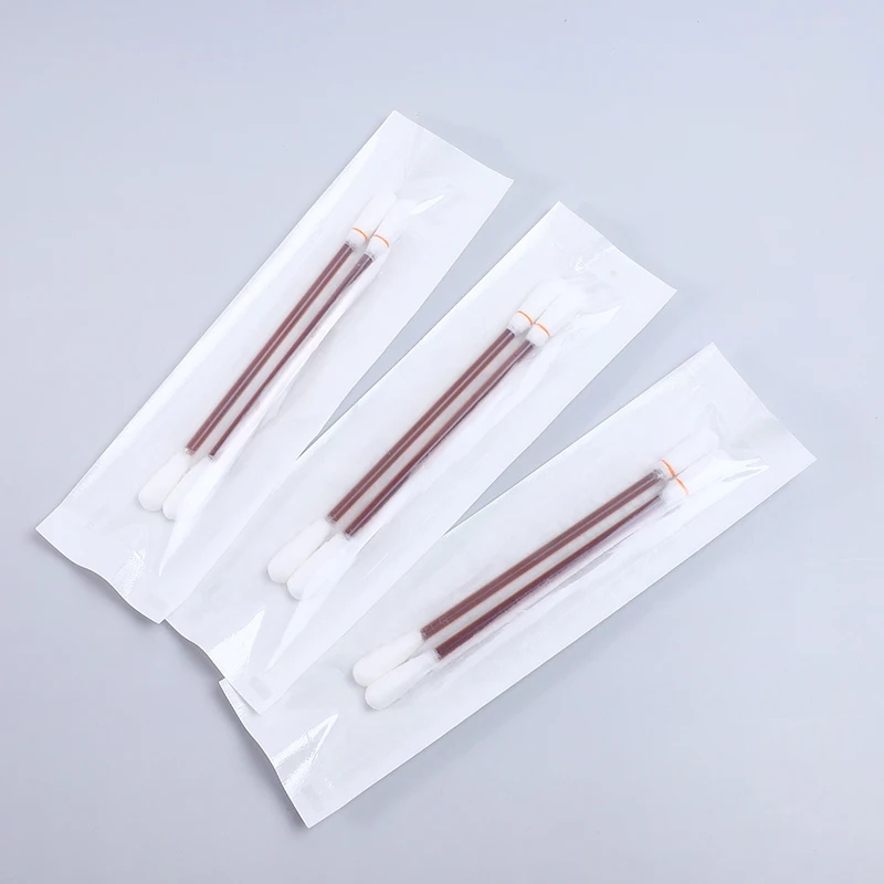 Disposable Iodophor Sterile Povidone Iodine Liquid Filled Cotton Swabs For First Aid Use With Pe Bag