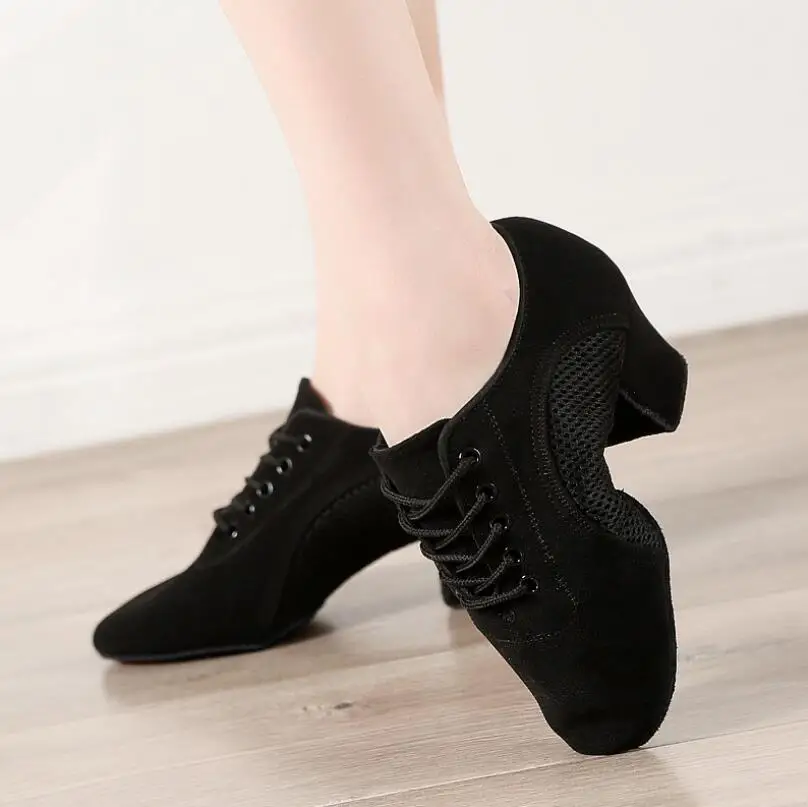 adult ballroom dance shoes Oxford cloth teacher Latin dance shoes