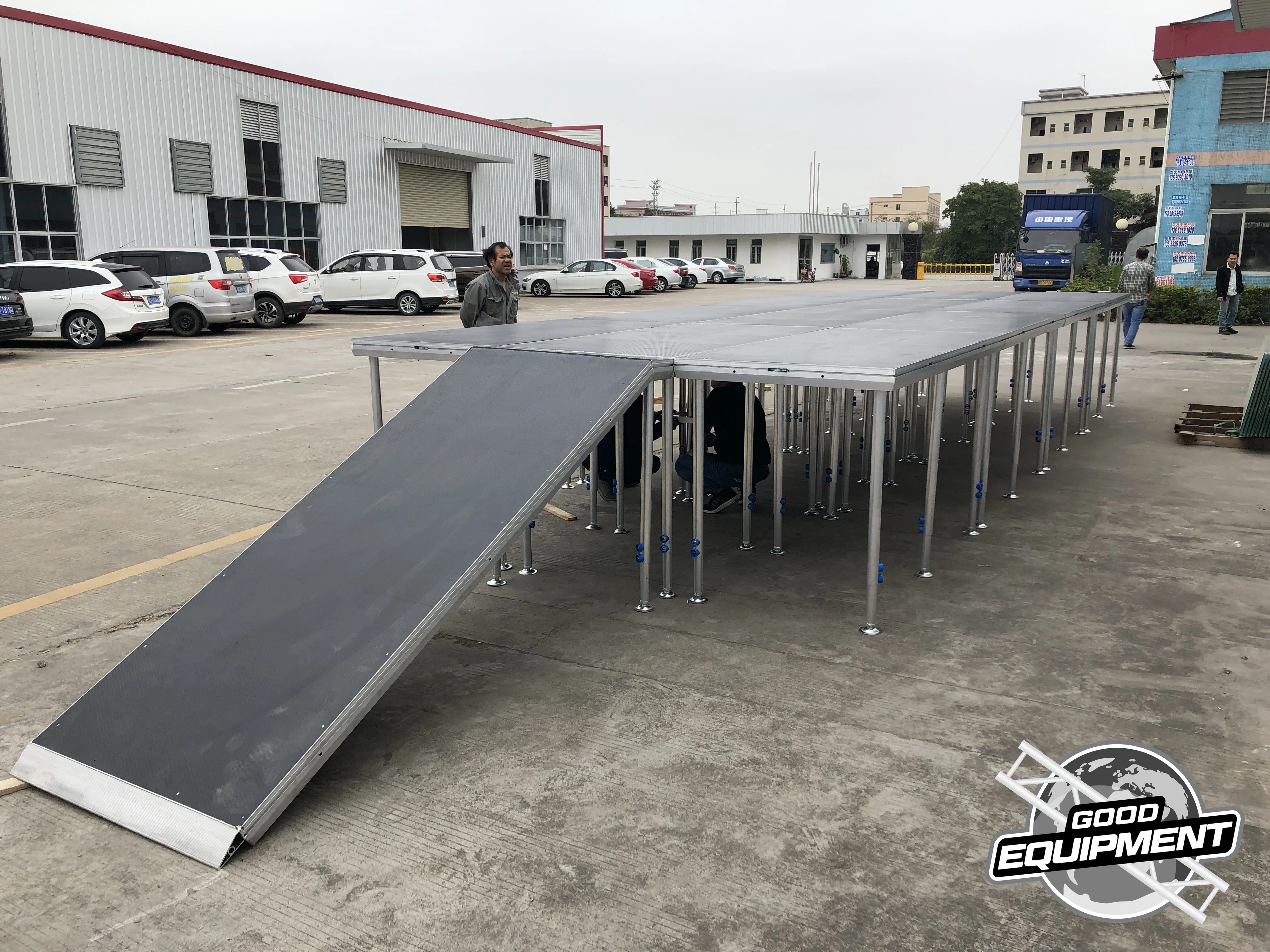 high quality passive concert portable podium frame floor  stage