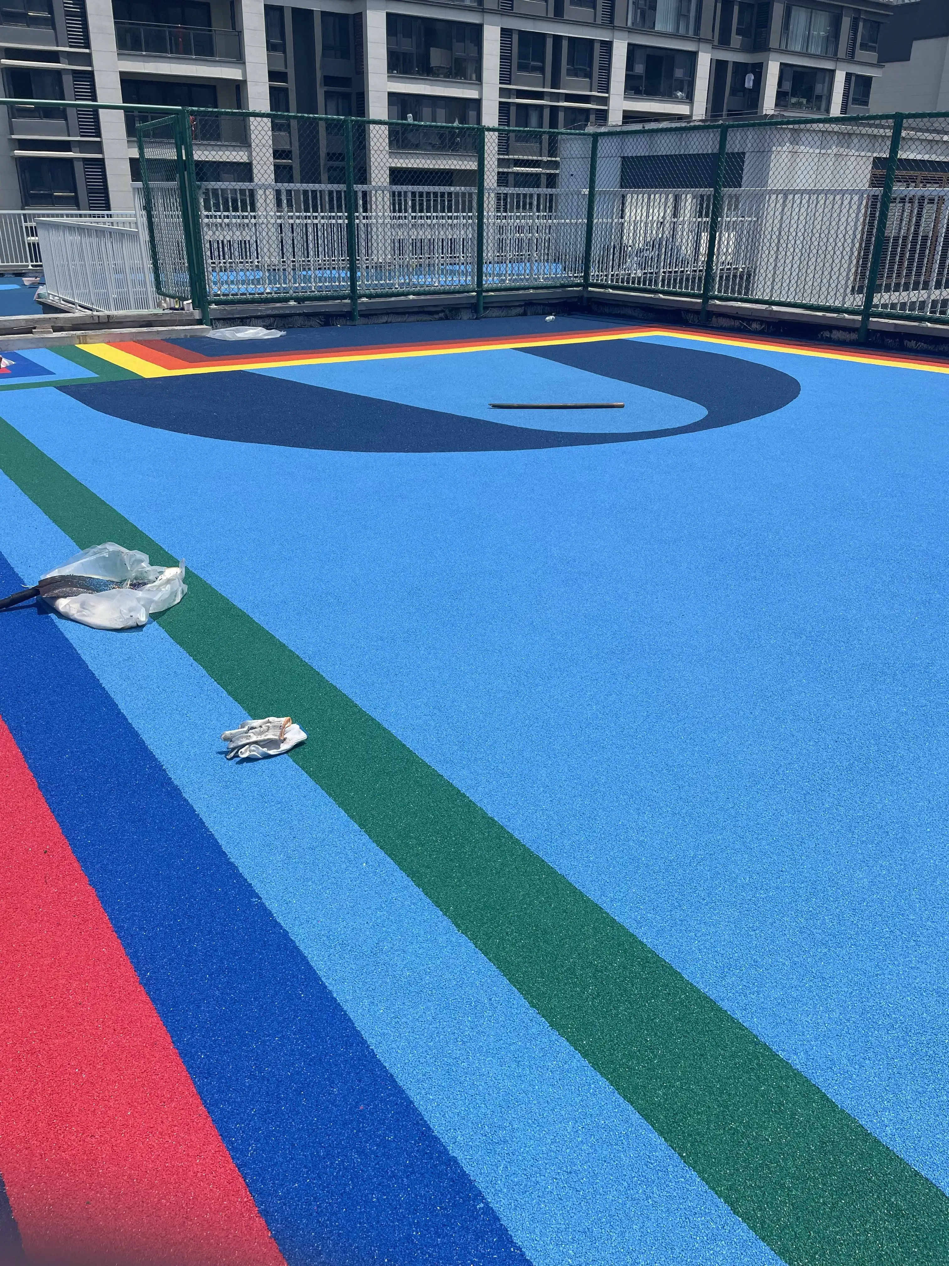 Island Blue EPDM Rubber Flooring Granule in 1-4mm safety surfacing NFL-P-2407195