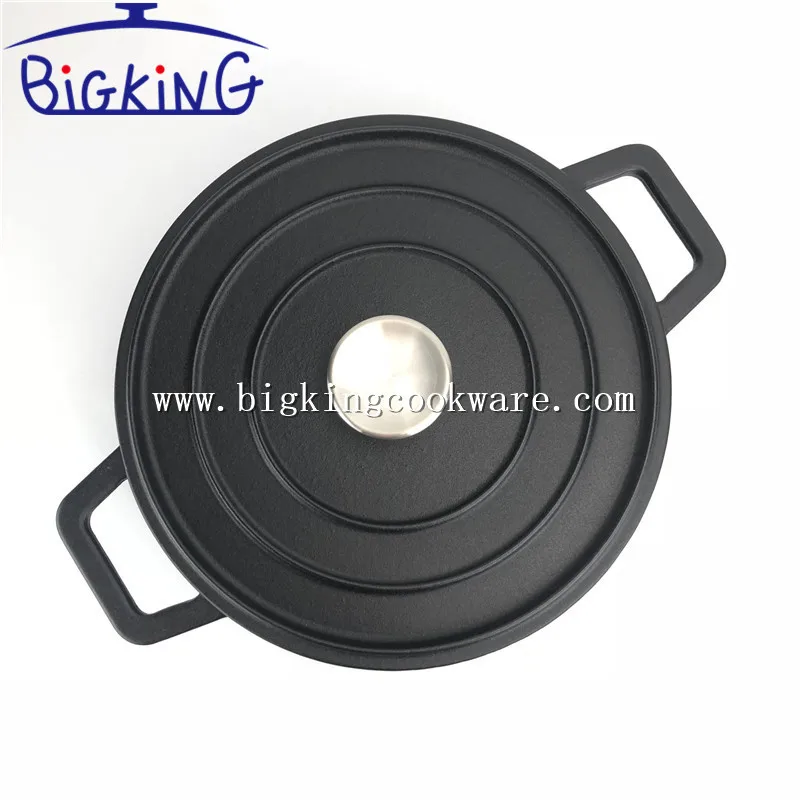 Антипригарная круглая или овальная чугунная французская духовка/кокотта/горшок/голландская печь