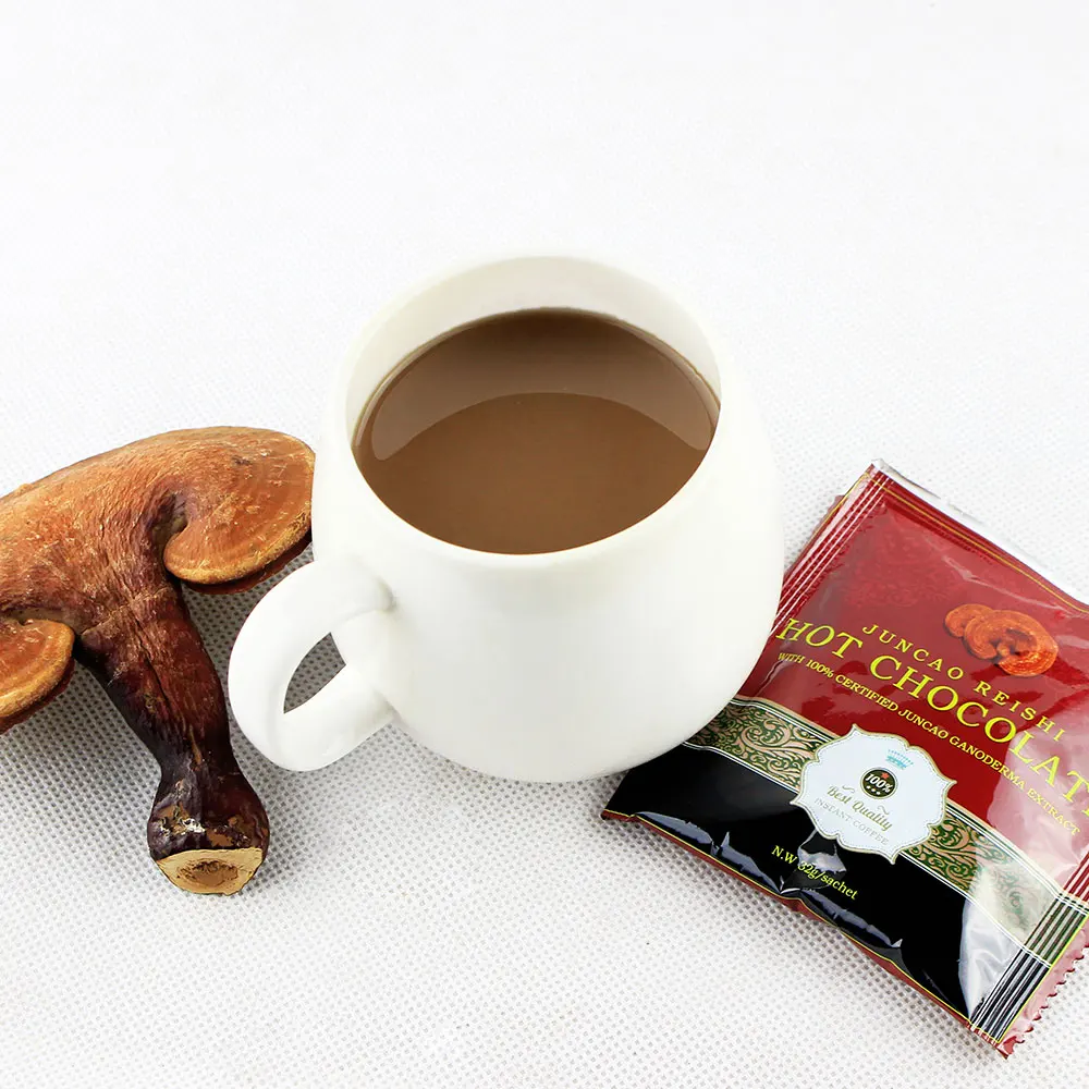 OEM  ODM Hot Chocolate Instant Mushroom Reishi Lions Mane Chaga Coffee with Private Label