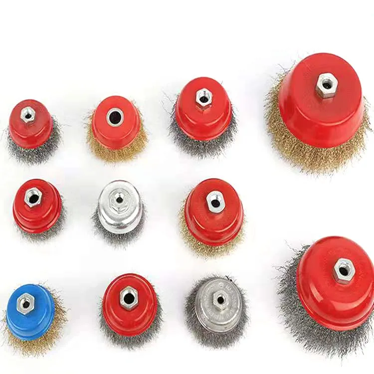 High Quality Crimped 3inch 4inch steel wire cup brush for Remove Rust,Paint