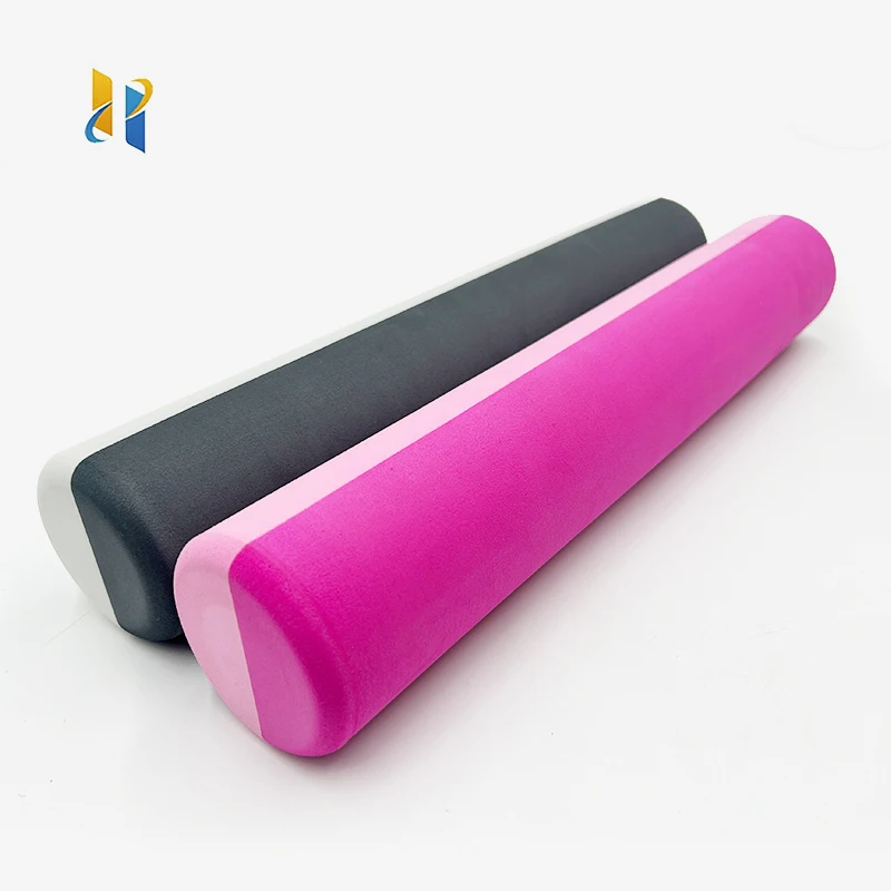 Customizable Fitness Accessories Two Color Lamination Yoga Muscle Massage Pliates Body Eva Foam Roller For Exercise