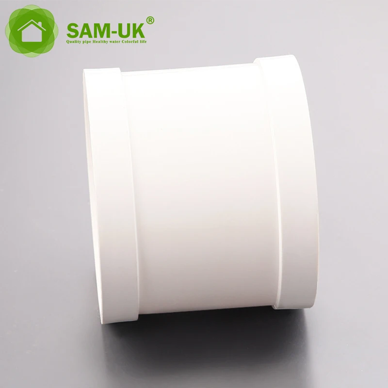 50-200mm Customized wholesale criterion traditional craft make  high pressure plastic white pvc pipe fittings dwv coupler