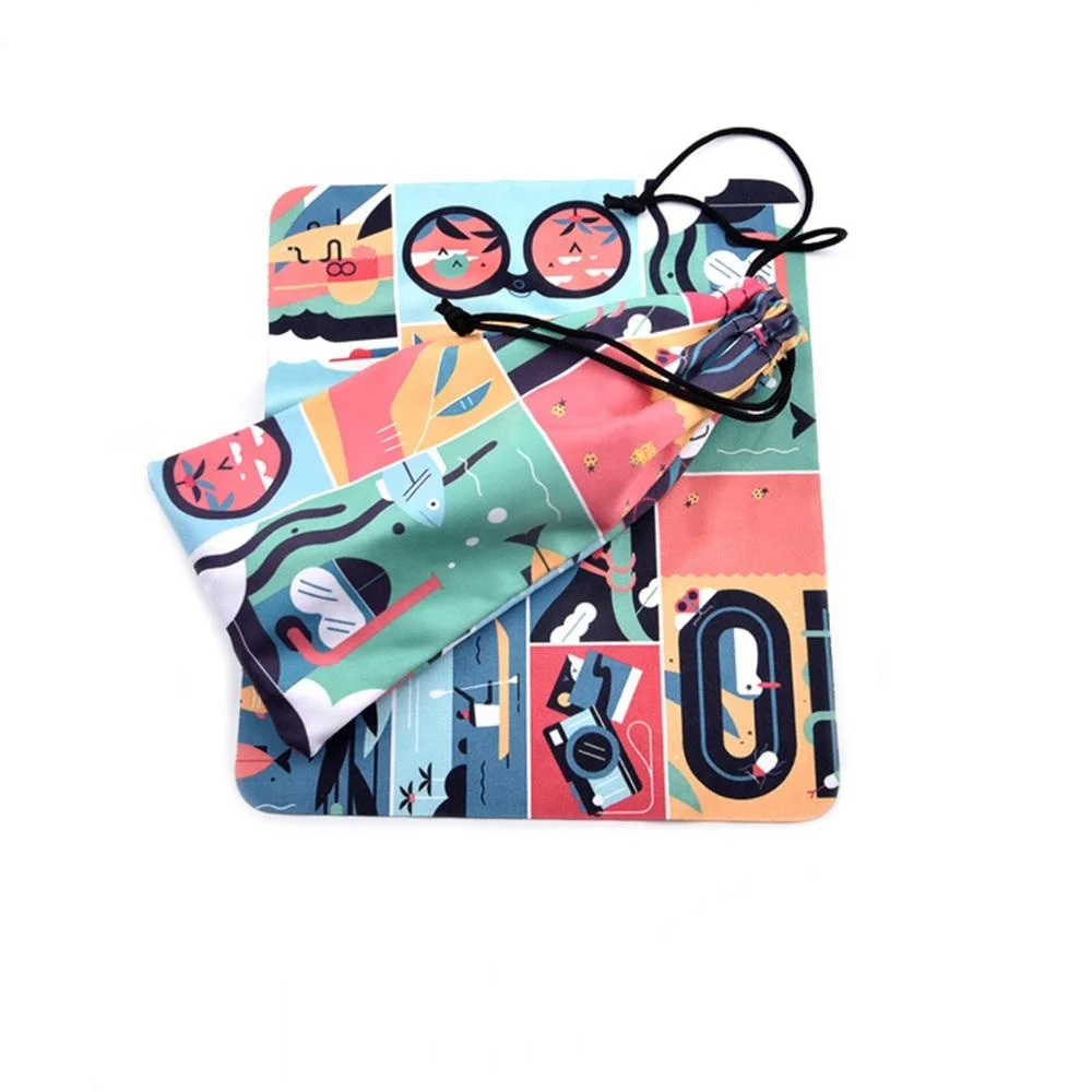 Soft microfiber pouches with Drawstring Pull Closure to clean or store your eyewear, sunglasses, cell phones, iPods & Players