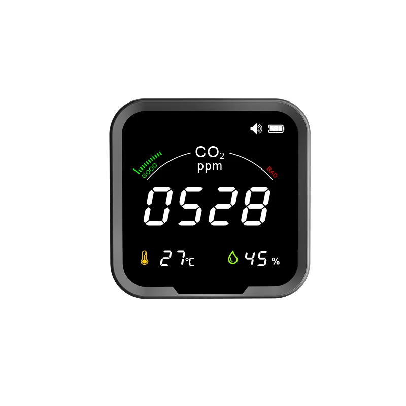 portable desktop co2 meter indoor air quality co2 sensor monitor gas concentration