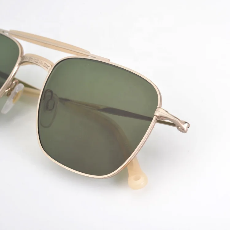 Metal Stainless Nickel Polarized Pilot Aviation Sunglasses Gafas de sol