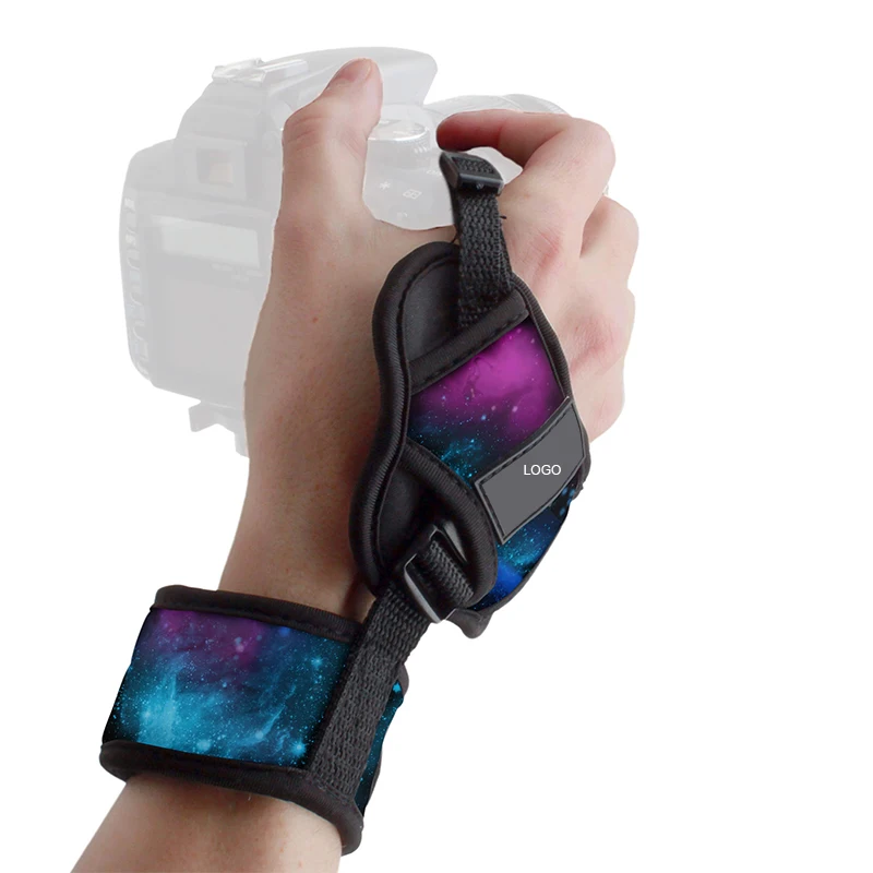 Professional Grip Camera Wrist Hand Strap with Neoprene Design and Metal Plate