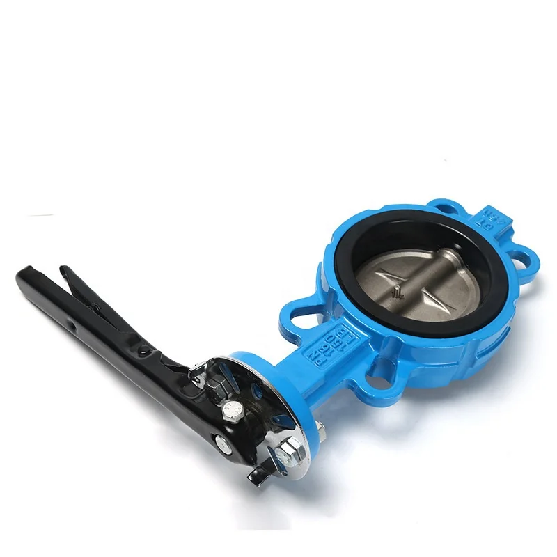 PN16 150LB valve butterfly ductile iron wafer soft sealing butterfly valve