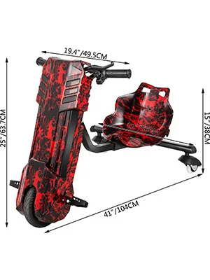 США/ЕС склад 3-х колёсный электровелосипед Crazy RC drift Гонки Картинг трициклы для дрифтинга детей и взрослых