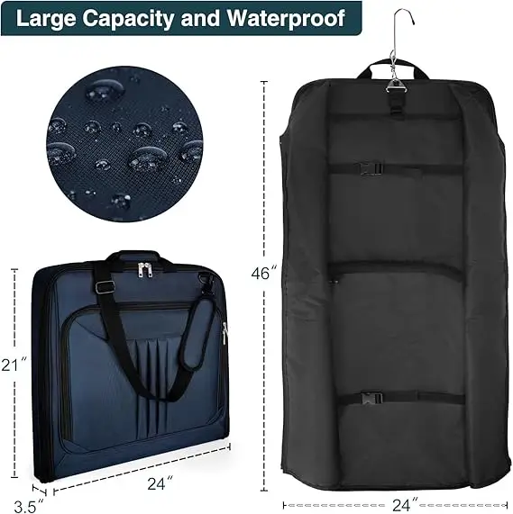 Free sample Easy For Traveling Garment Bag Hanging Clothes Bag Protecting Winter Coat Sweater Jacket Shirts
