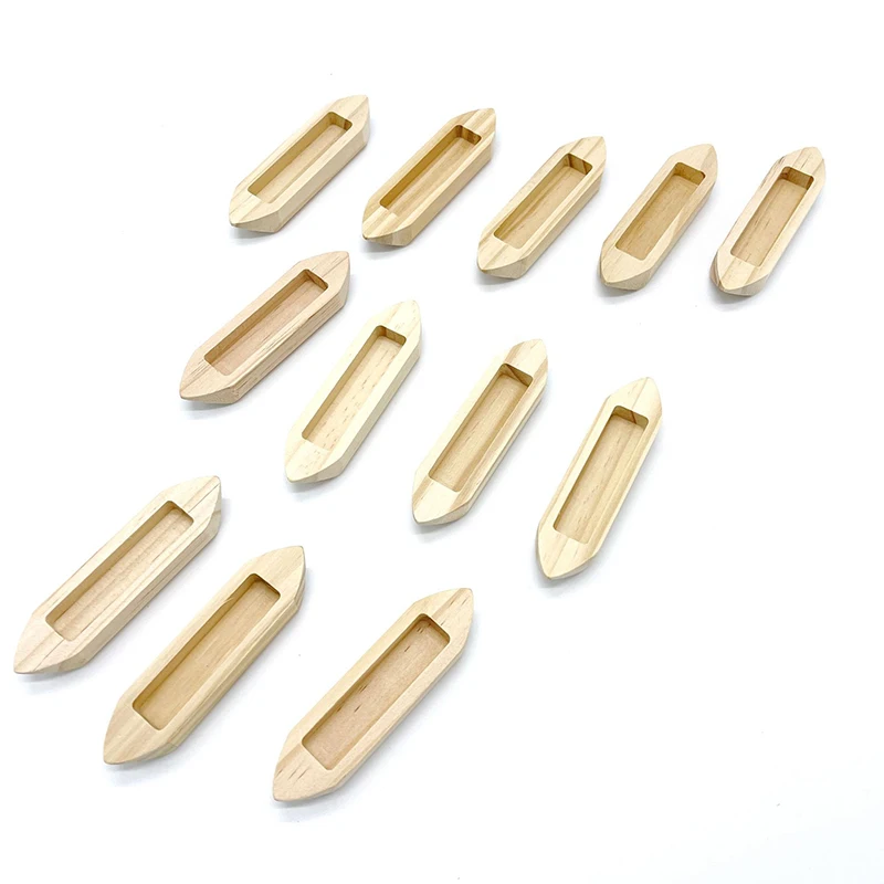 unfinished wooden boat craft toy mini wood canoe model for kids DIY