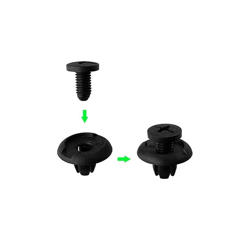 C14 Car Clips Auto Plastic Retaining Rivet Automotive Nylon Car Door Panel Trim Clip 91512SM4003