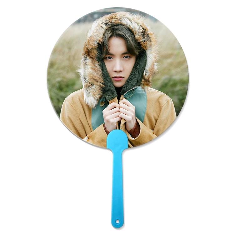 16x17cm Flip &3D lenticular handfan for Korea Star Promotional 3D Hand Fan For Korea Celebrity