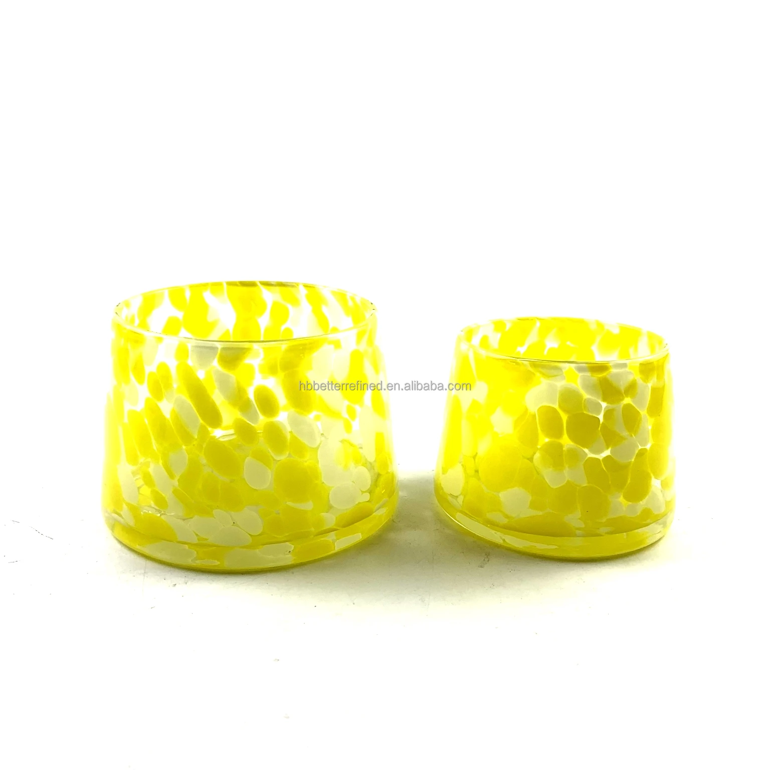 glass bell jar spring  Opaque pink yellow Green jars for candle making crystal glass candy jar with lid wax container BR