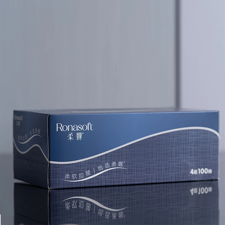 Hot Selling Good Character Biodegradable Daily Use Bacteriostatic  Box Facial Tissue Paper
