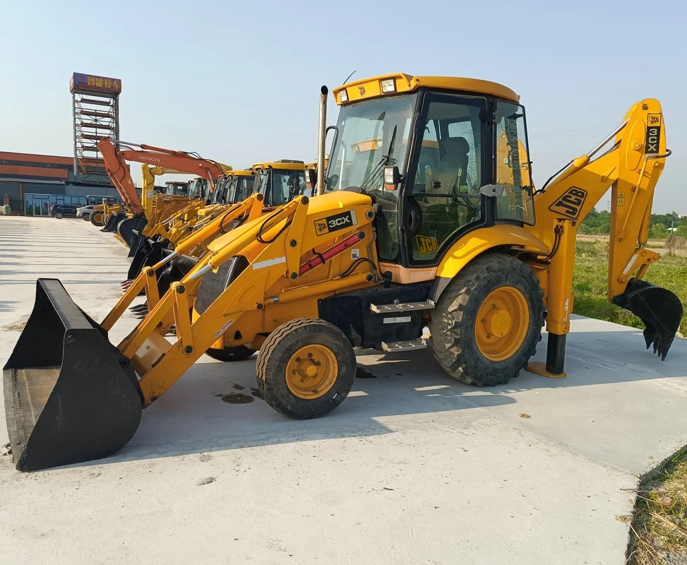 Лучшая цена высокоэффективный колесный погрузчик JCB 3CX 4CX высокопроизводительный подержанный экскаватор-погрузчик