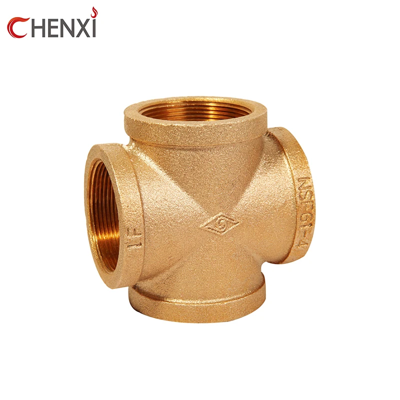 Chenxi high quality bronze brass pipe fittings coupling elbow tee cross flange
