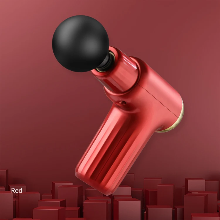 6 speed mini massage gun dropshipping with lcd screen triangle vibration muscle sports 24v dropship massage gun