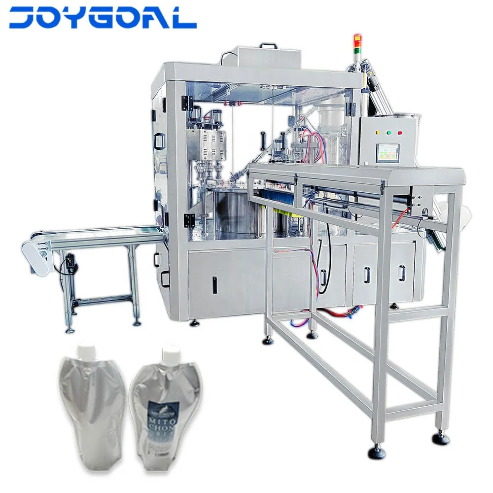 standup pouch liquid juice filling machine aluminum foil pouch roll film fill seal machine retort pouch filling machine