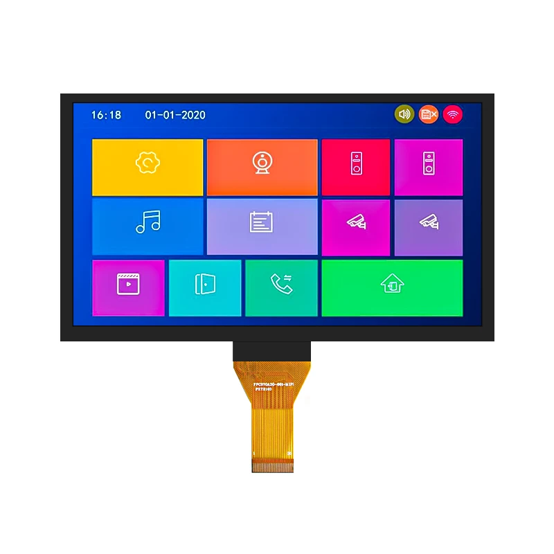 Custom IPS 7 inch tft lcd 1024*600 30 pin MIPI interface 7 inch touch tft lcd display  ips screen lcd