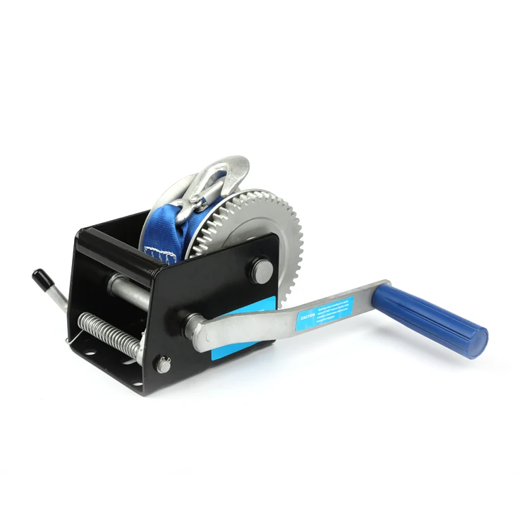 Custom 300kgs carbon steel mini rope hand puller winch for boat trailer