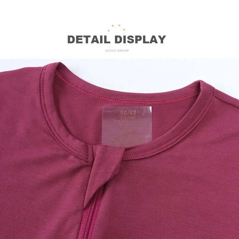 Wholesale Manufacturer Supplier 97% Bamboo 3% Spandex Baby Clothes Baby Romper Zipper Custom Print Logo Newborn Jumpsuit