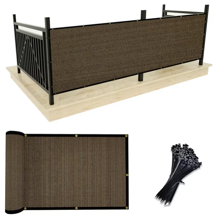 Shade Cover UV protection residential wholesale privacy fence screen free standing outdoor 100%