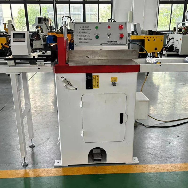455 90 or 45 degree aluminum corner cutting machine door window aluminum profile cutter machine