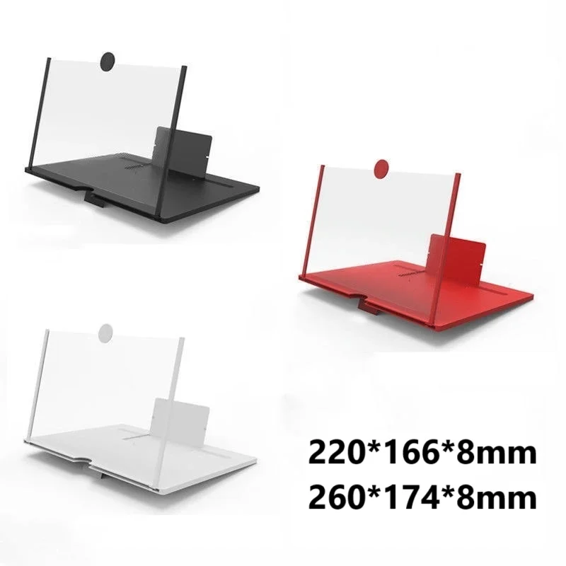 3D Mobile Phone Screen Magnifier Video HD Amplifier Screen Display Amplifier Cell Phones Magnifier Smartphone Bracket Holder