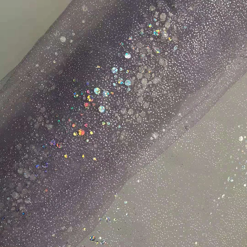 tutu dress american mesh fabric with stars tulle fabric with glitter foil printing dress fabric
