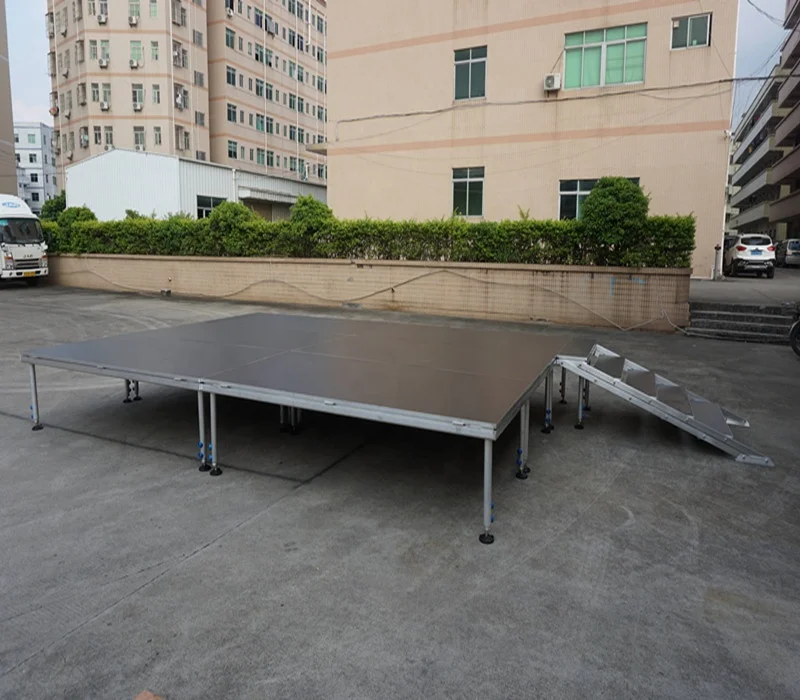 Heady Duty Mobile LED Screen Stage Non-slip Stage Platform Drum Stage